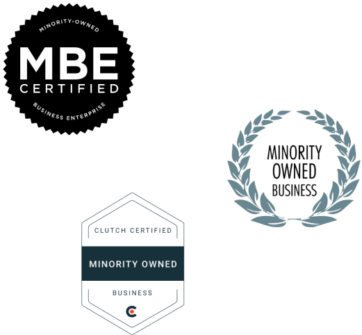 Minority owned business certification by MBE & Clutch
