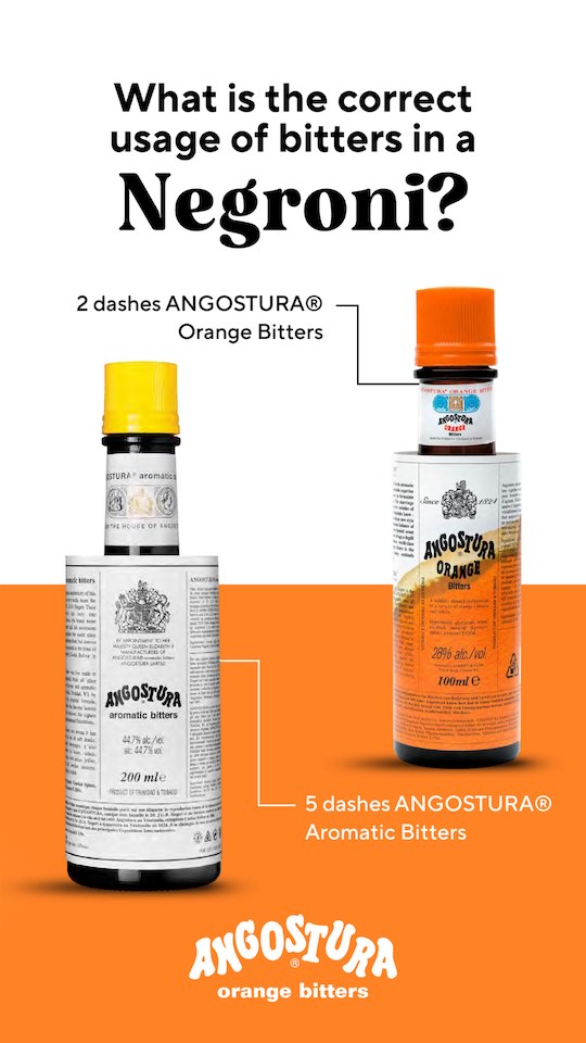 Two bottles of Angostura Orange Bitters