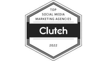 Clutch top social media marketing agencies 2022 award logo