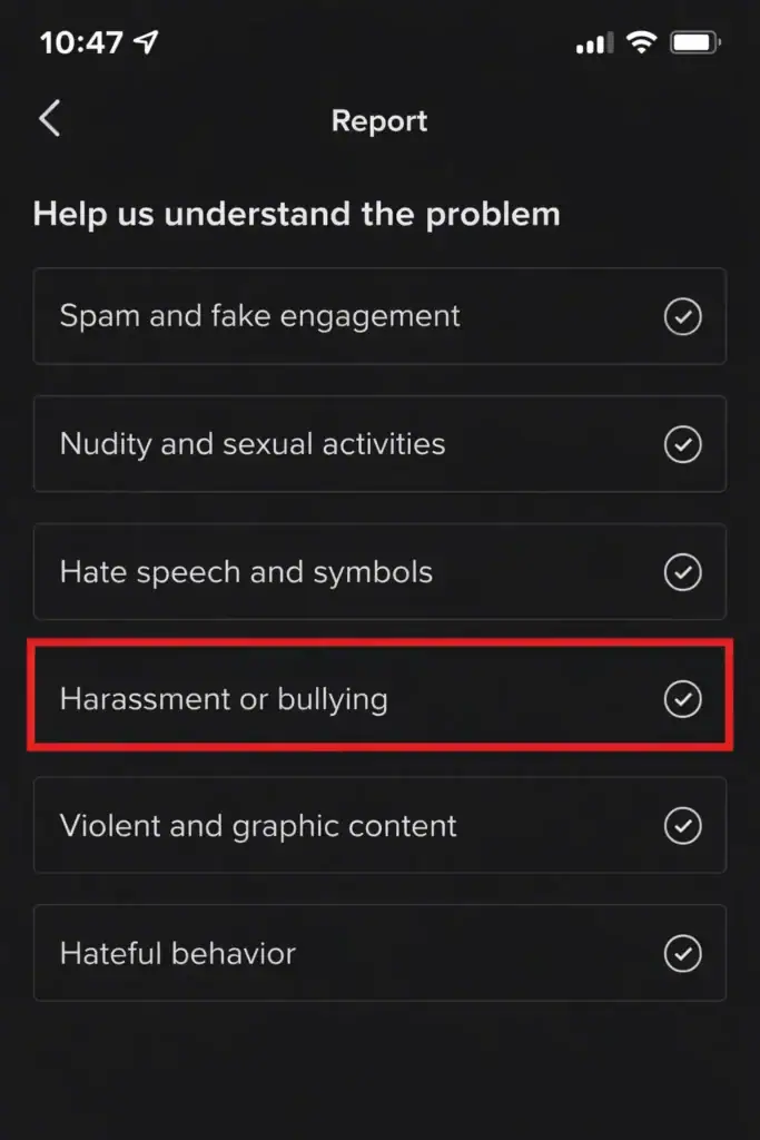 bullying-report-screenshot