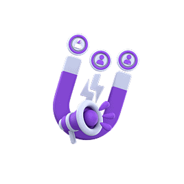 attract-your-audience-3d-icon-illustration 1