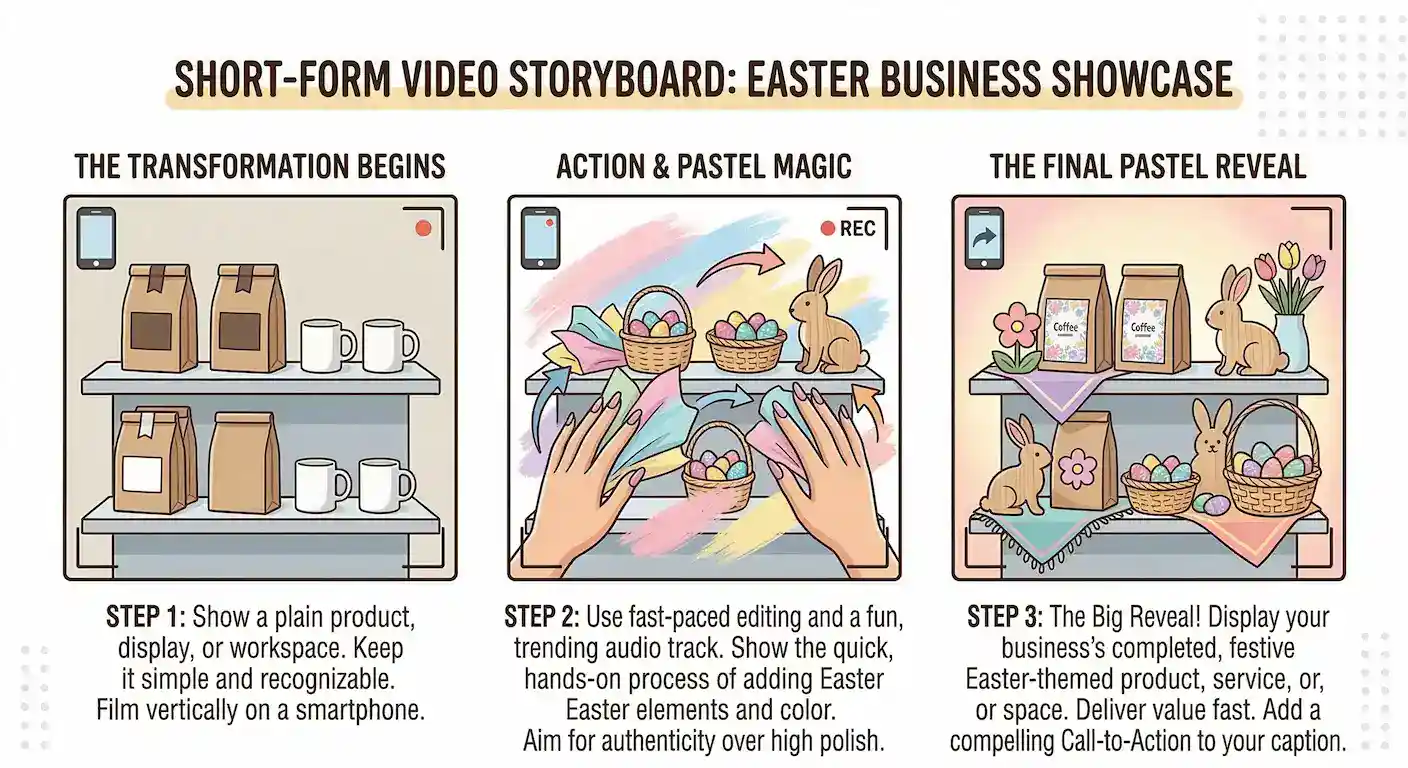 Short-form video ideas for Easter (Reels, TikTok, Shorts) Short-form video ideas