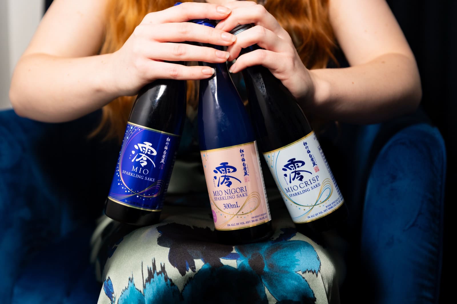 MIO, MIO CRISP and MIO NIGORI bottles held together, from the September 2026 shoot